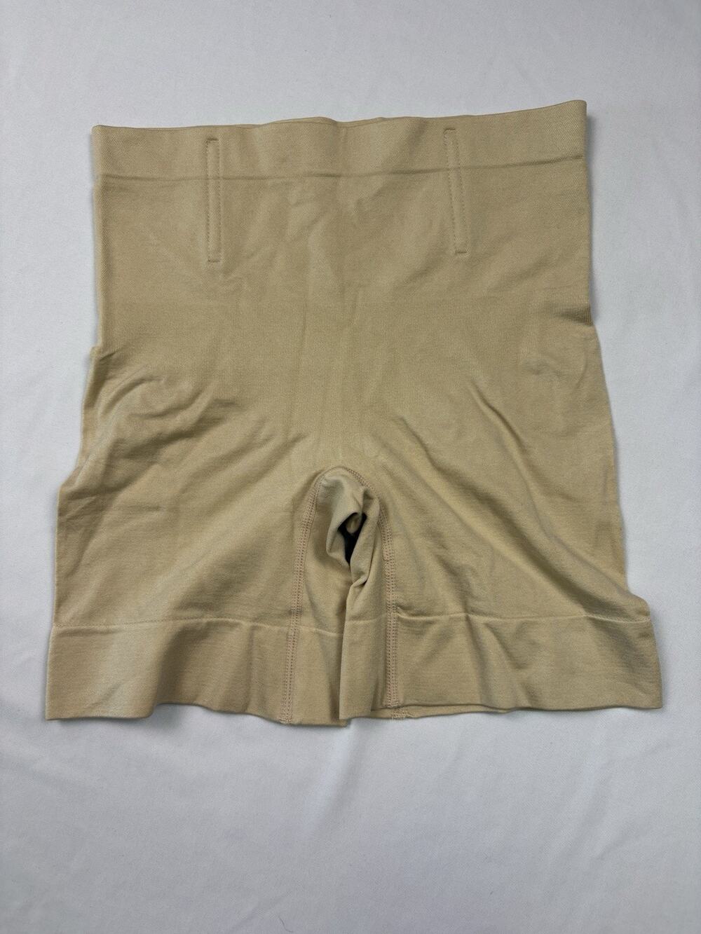 Shapewear Shorts High Waist Tummy Control Seamless Nude Beige Large